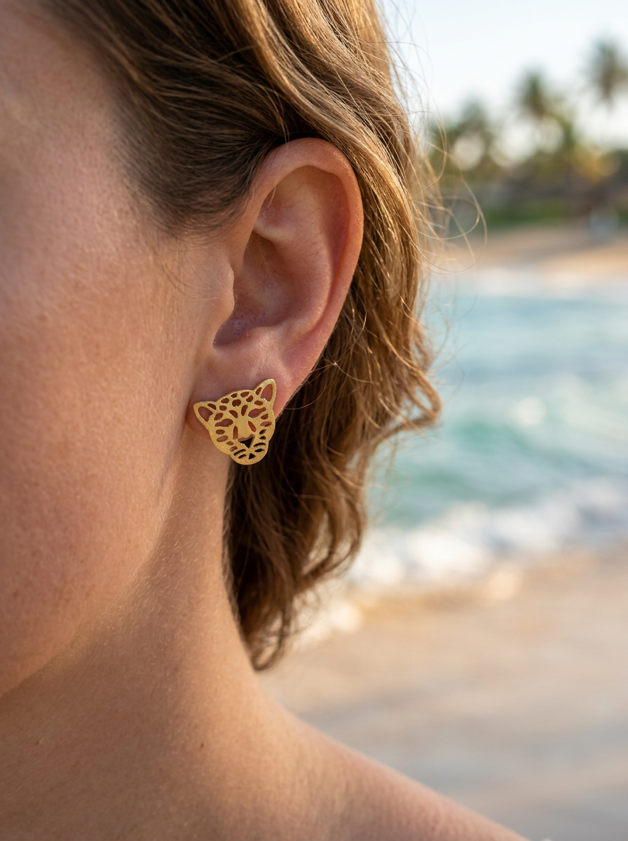 Aros Leopardo Dorados