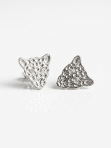 Aros Leopardo plateados