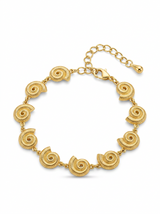 Pulsera Enchapada Oro 18K Caracol Marino