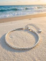 Pulsera Enchapada Oro 18K Linea brillante