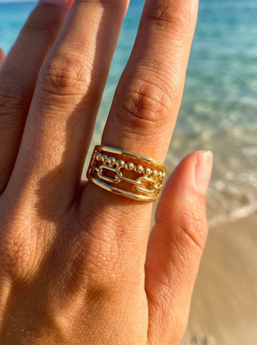 Anillo Triple Textura
