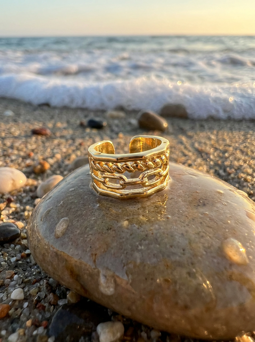 Anillo Triple Textura