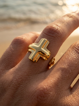 Anillos forma T o cruz, ajustable