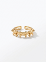 Anillo Enchapado Oro 18K Moños