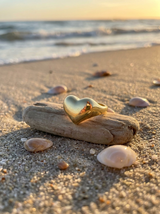 Anillo Enchapado Oro 18K Corazón Voluminoso