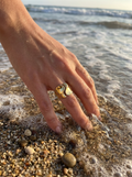 Anillo Enchapado Oro 18K Yin Yang