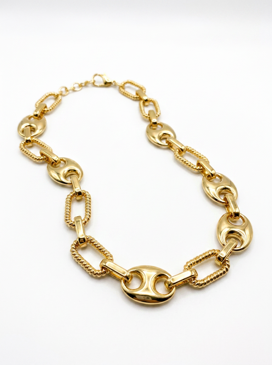 Collar Enchapado Oro 18K Sol