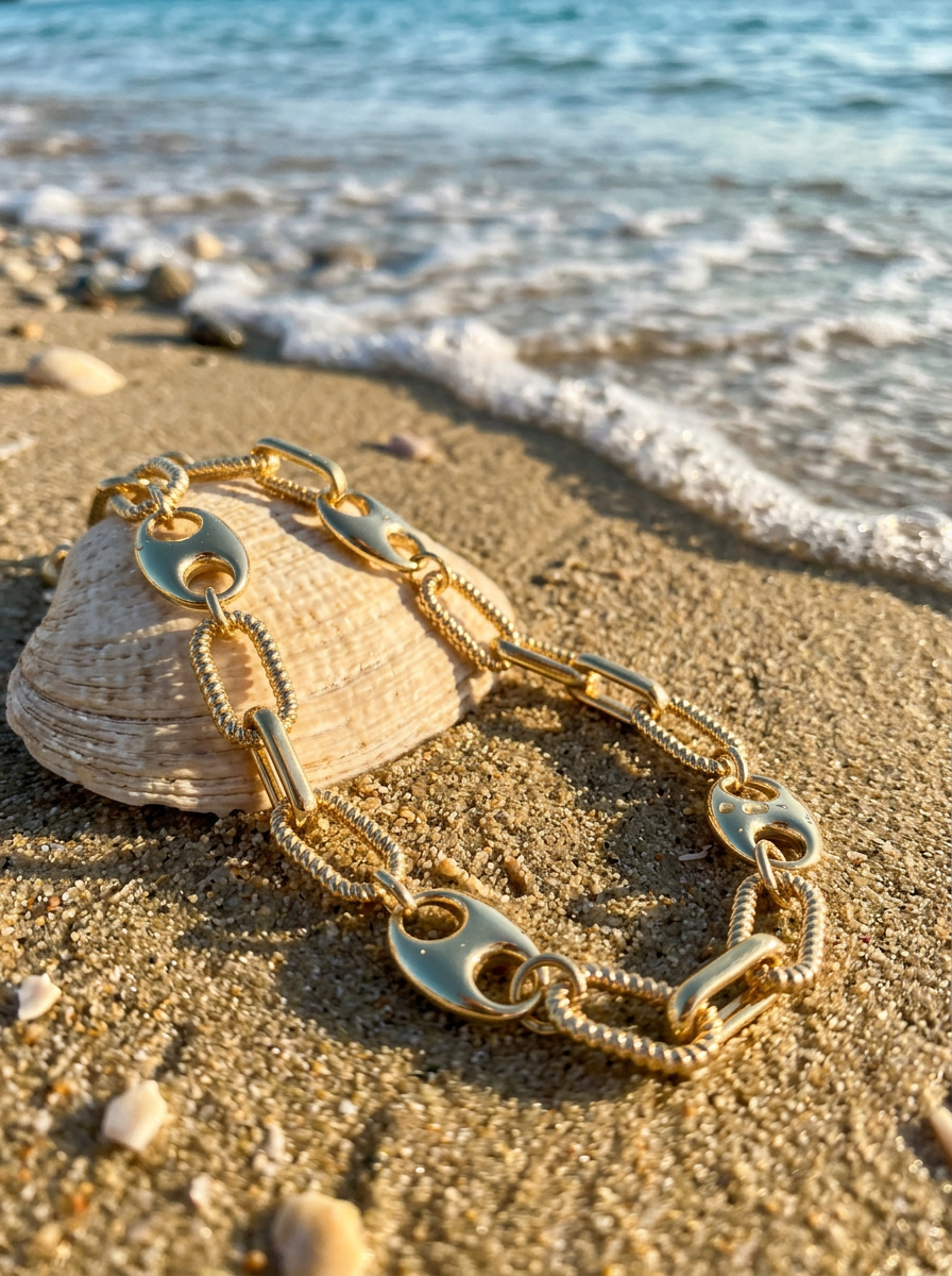 Collar Enchapado Oro 18K Sol