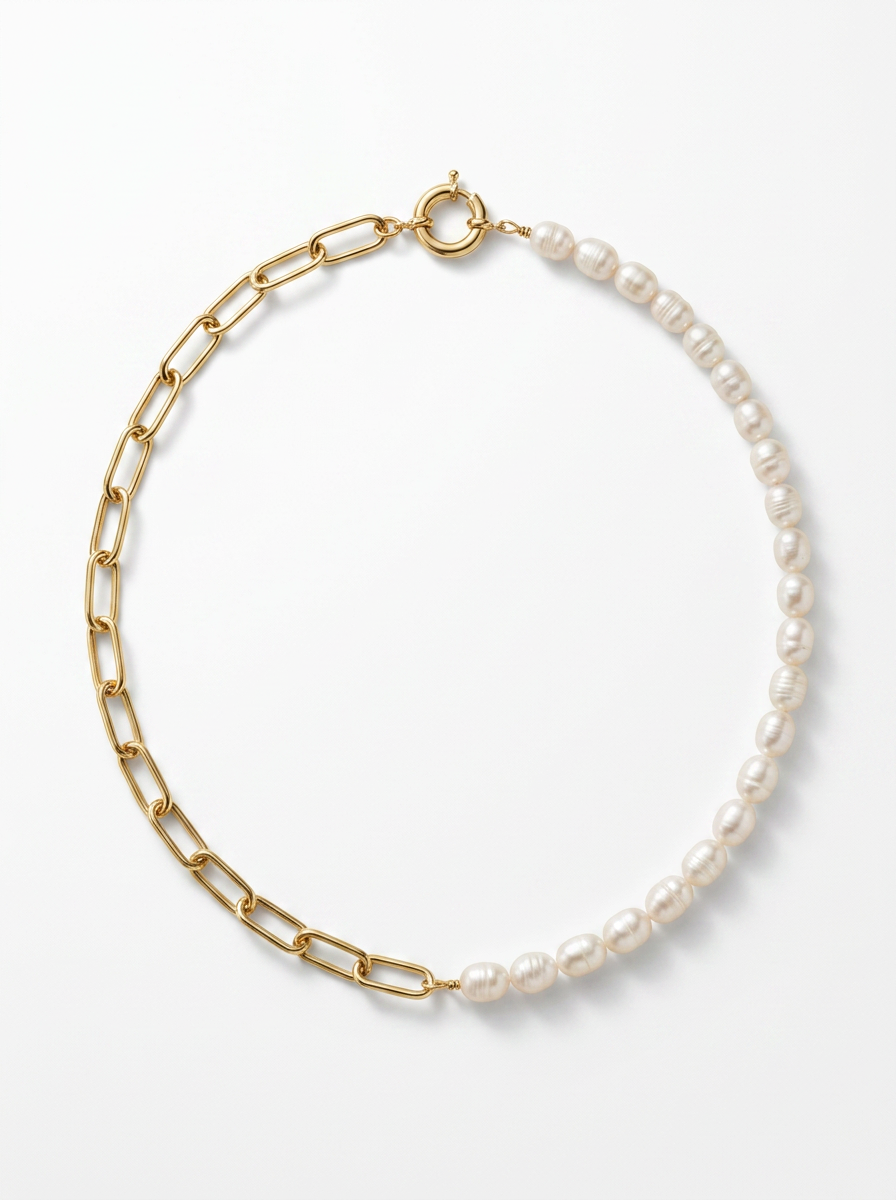 Collar Enchapado Oro 18K Unión