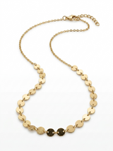 Collar Enchapado Oro 18K Disco