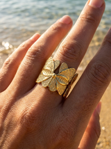 Anillo diseño flor