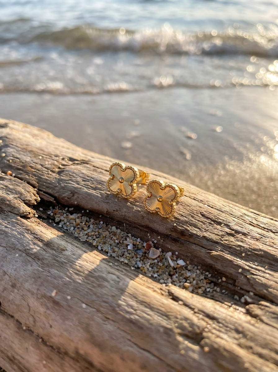 Aros Trébol Dorado