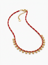 Collar Bronce Artesanal India Flores