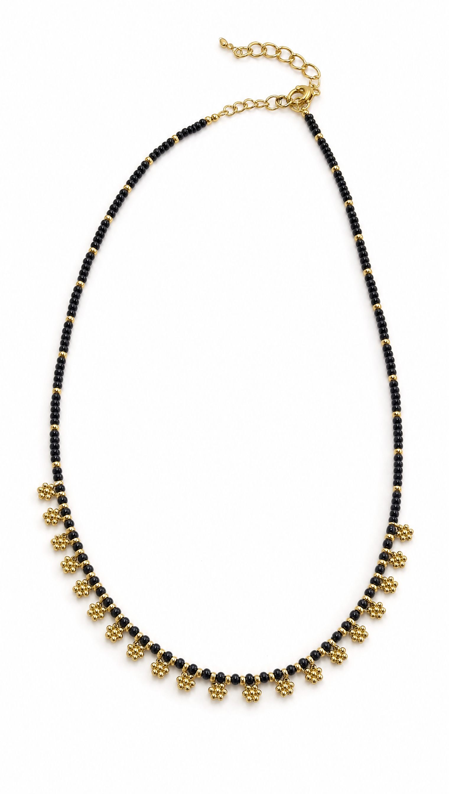Collar Bronce Artesanal India Flores