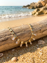 Collar Dientes Gold Cristal Bagutte