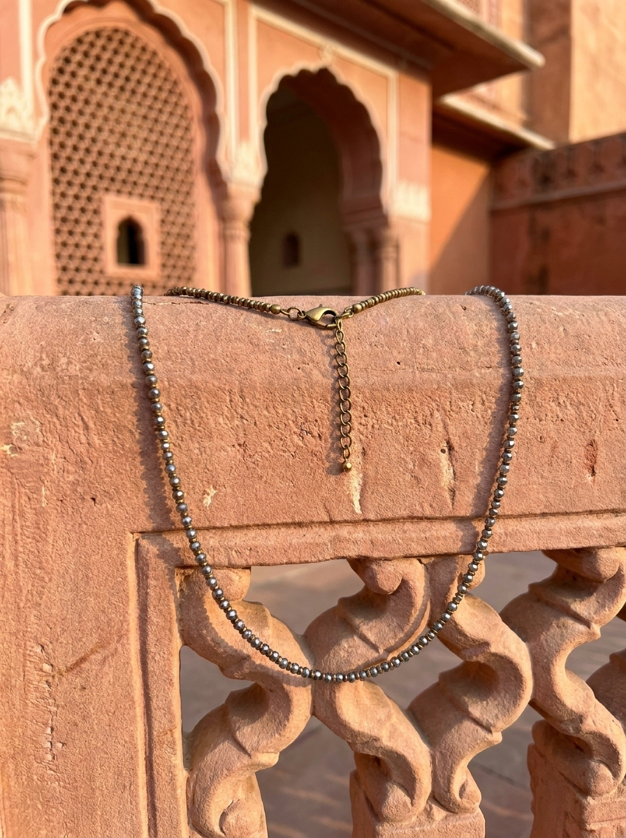 Collar Bronce Artesanal India Swarovski