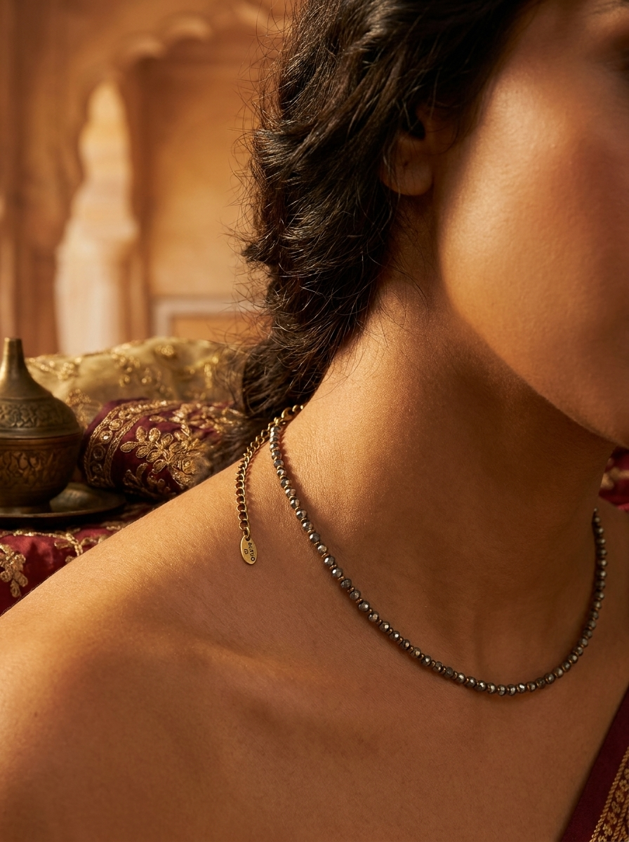 Collar Bronce Artesanal India Swarovski