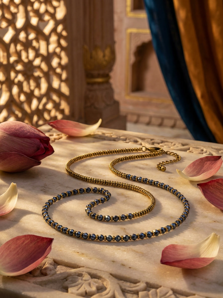 Collar Bronce Artesanal India Swarovski