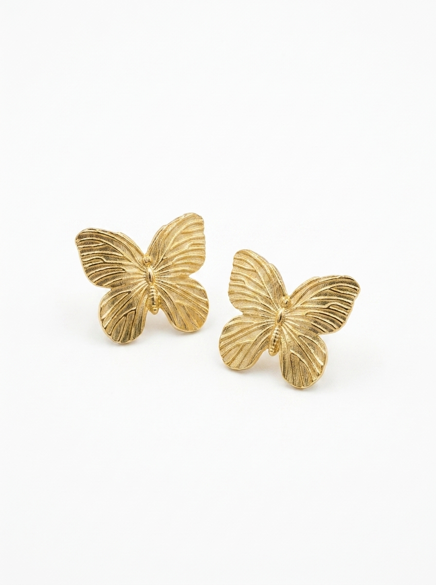 Aretes Mariposa Dorada