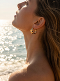 Aros Onda con Perlas