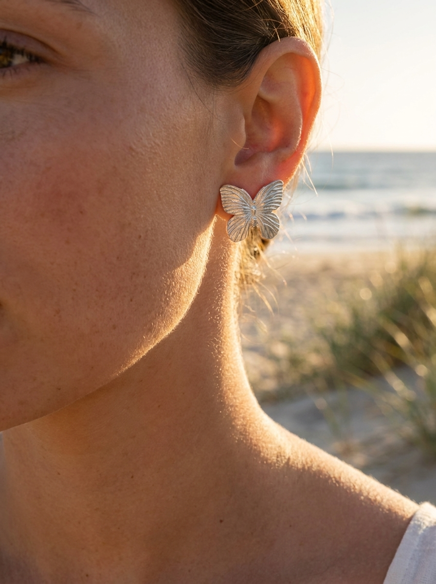 Aretes Mariposa Dorada