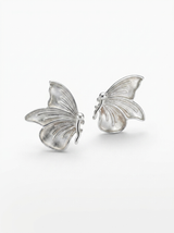Aros Mariposa Plateada