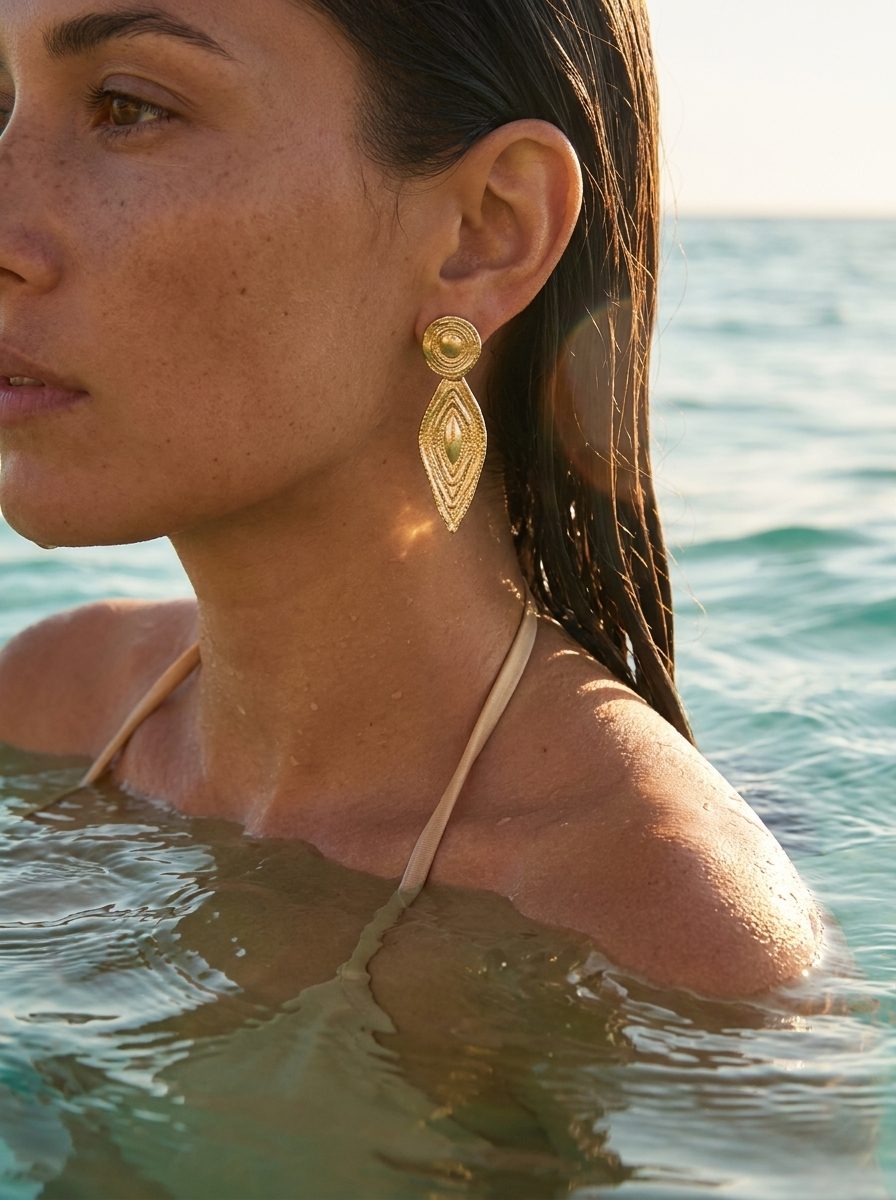 Aro Ojo Ancestral Dorado / Plateado