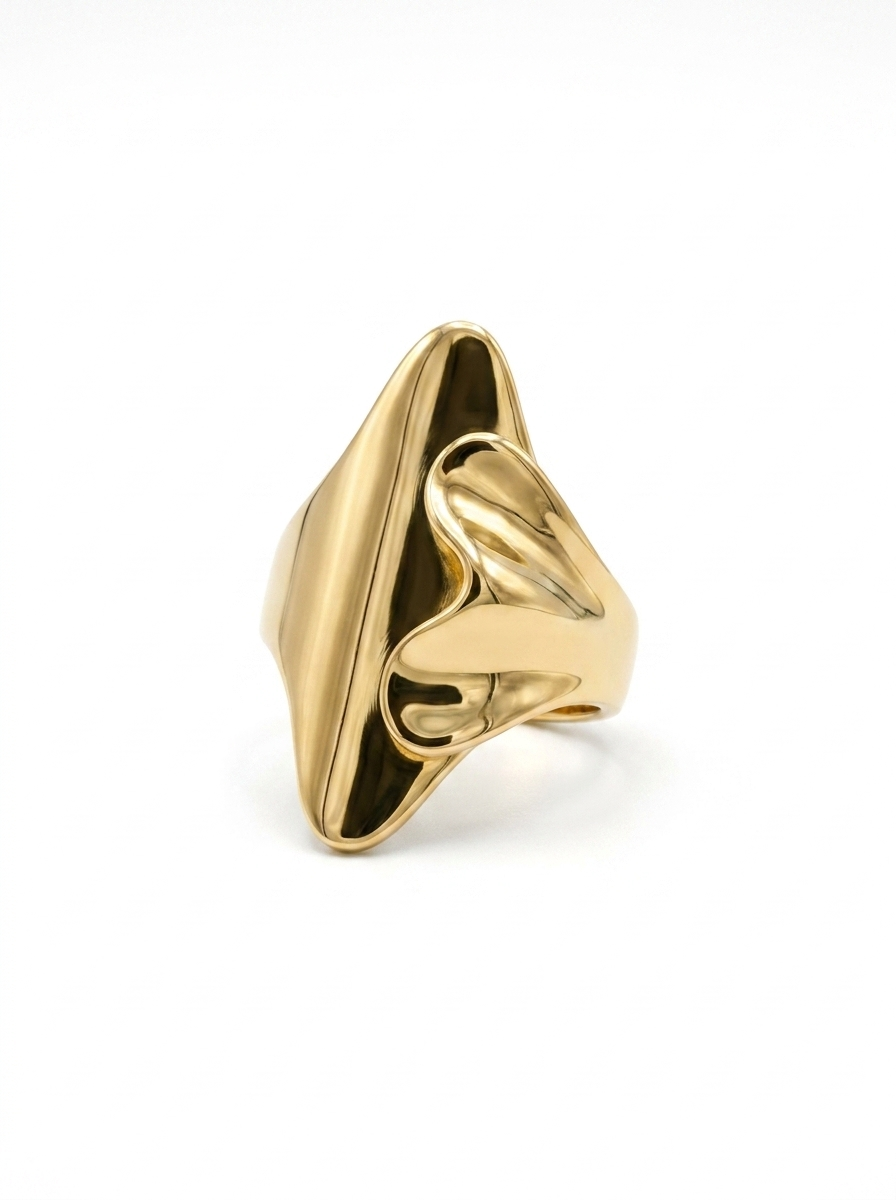 Anillo Ola Dorado