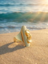Anillo Ola Dorado