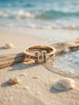 Anillo Arcoíris T Dorado