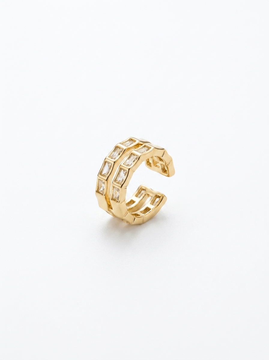 Ear Cuff Baguette Cristal