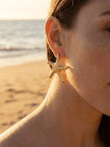 Aros Estrella de Mar Dorada