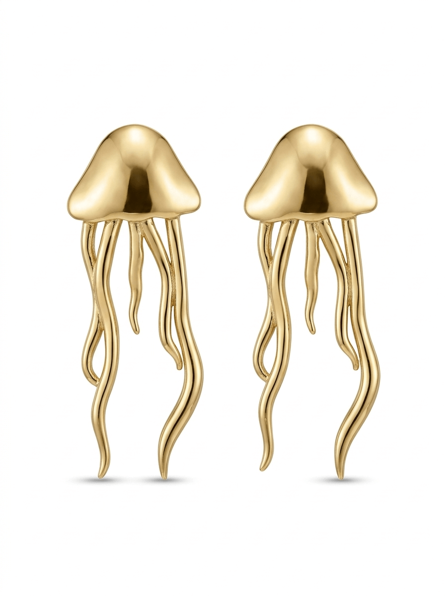 Aros Medusa Dorada
