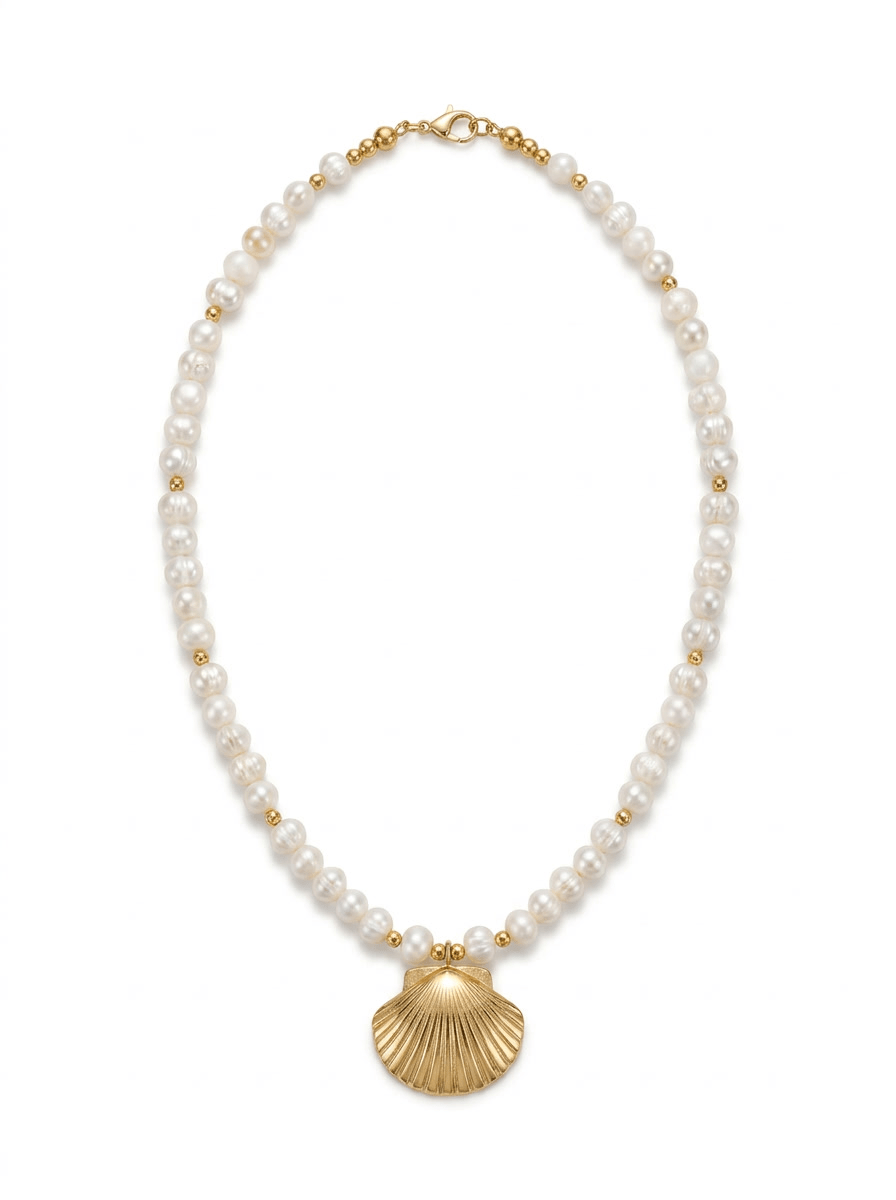 Collar Perlas y Vieira