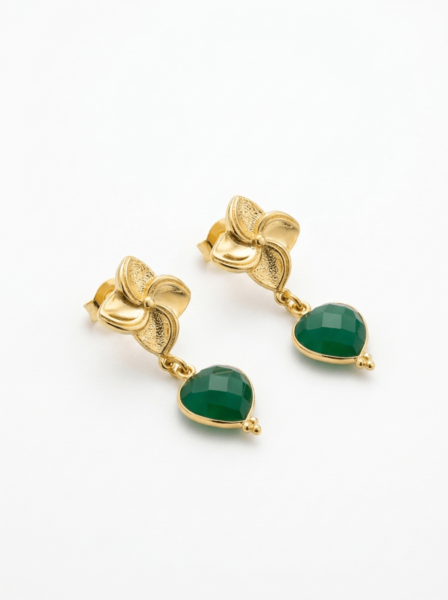 Aros Flor y Esmeralda del Mar