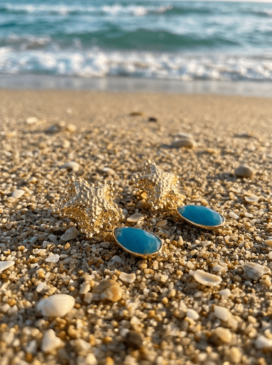 Aros Estrella y Gota Azul