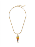 Collar Pez Esmaltado Multicolor