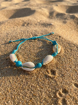 Pulsera Caracolas y Turquesa