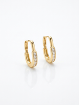 Argollas ovaladas con circones