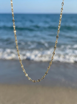 Collar Cadena Espejo Dorada